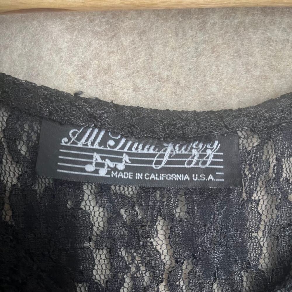 All That Jazz Black Whismigoth Lace Beaded Top - Picture 6 of 9